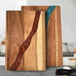 Heavy Duty Serving Tray Chopping Board With Ocean Wave  Epoxy Resin Wood Cutting Board - V.I.P Digital Presence