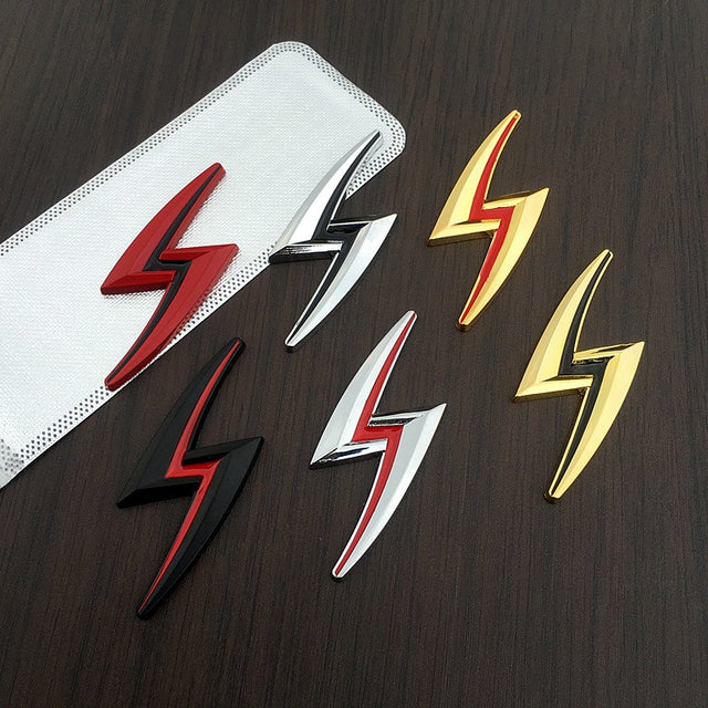 Rear tail sticker, engine hood sticker, creative metal sticker, lightning sticker - V.I.P Digital Presence