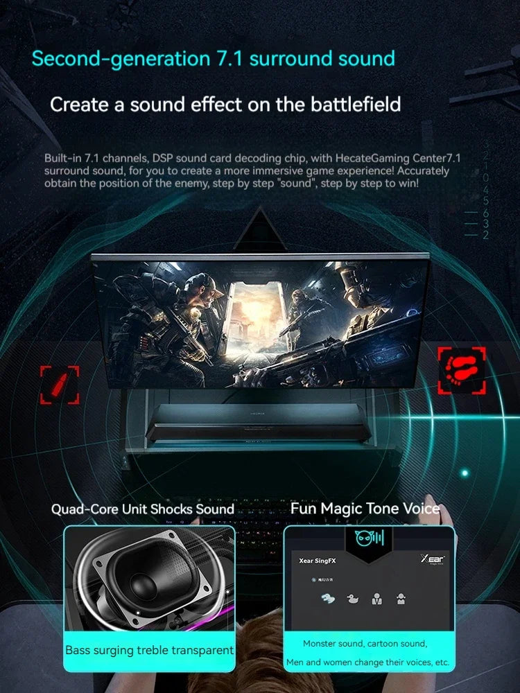 Edifier G1500bar Gaming Loudspeaker Box Desktop Home Laptop Wired Bluetooth Music Movie Games Three Sound Modes Loudspeaker Box - V.I.P Digital Presence