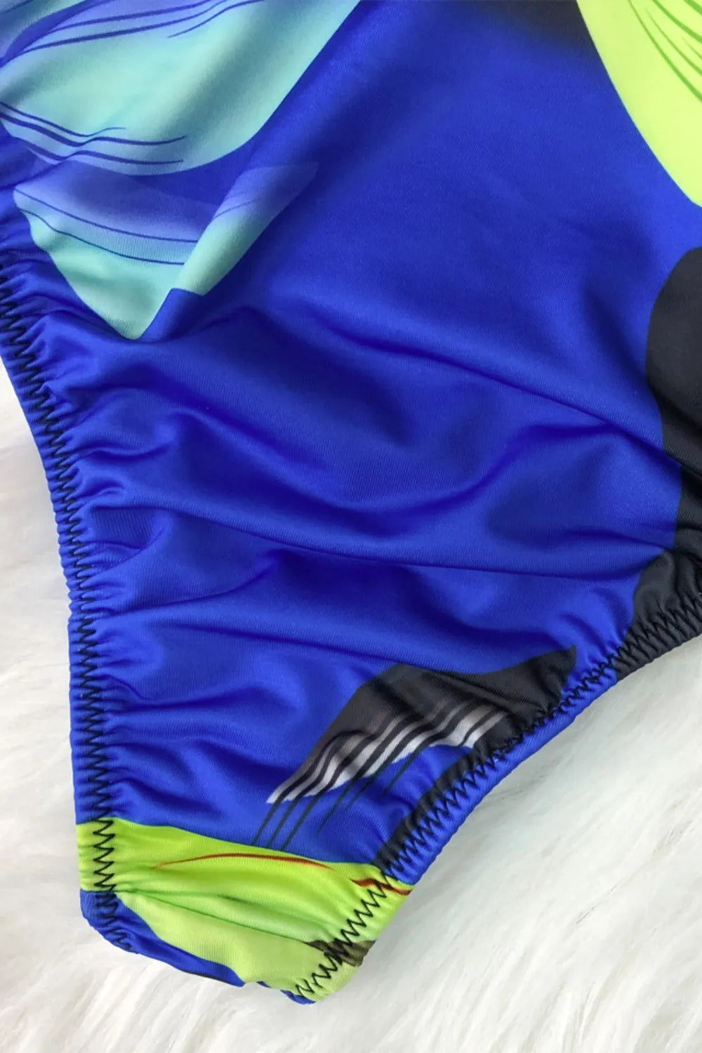 Printed Halter Neck One-Piece Swimwear - V.I.P Digital Presence