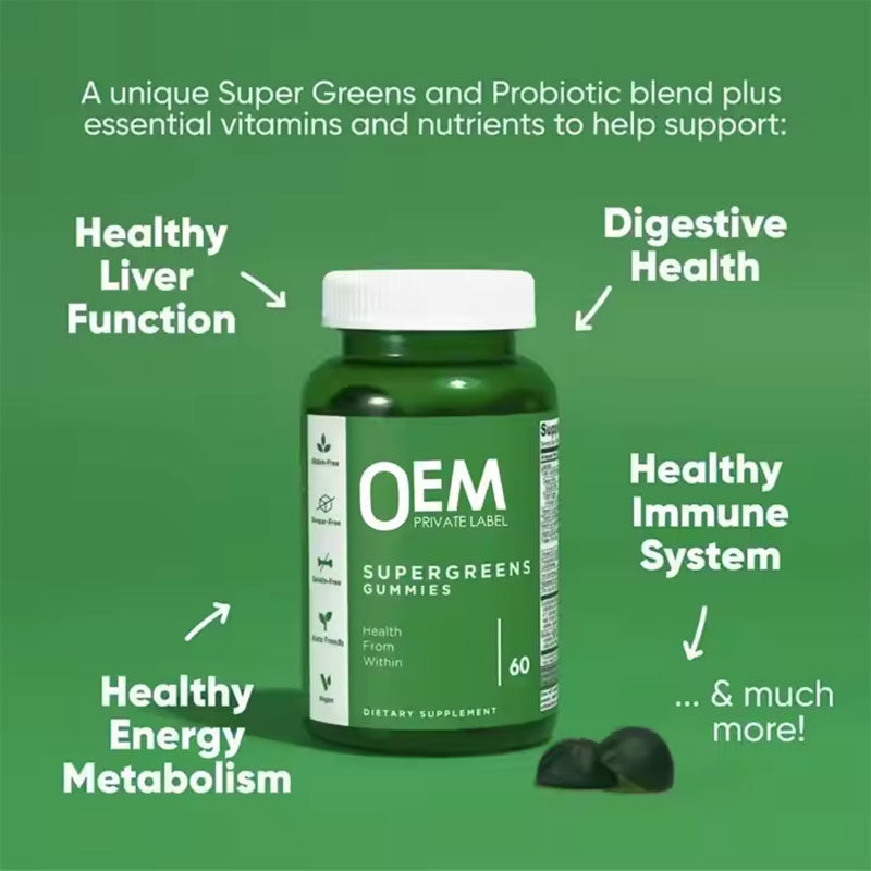 Vegetarian chlorophyll gummies super green vitamin gummies - V.I.P Digital Presence