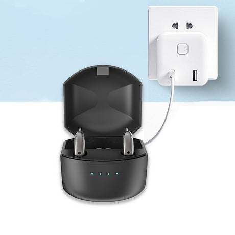 Rechargeable Bluetooth APP intelligent noise reduction RIC hearing aid ear back type hearing aid for the elderly with hearing loss - V.I.P Digital Presence