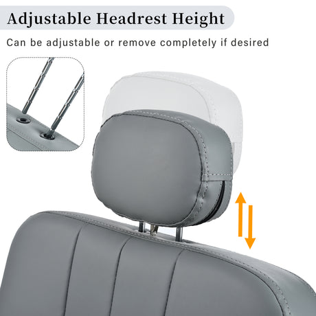 Advanced reclining hair salon chair with heavy-duty hydraulic pump, 360 ° rotation, maximum weight capacity of 400 pounds, Gray - V.I.P Digital Presence