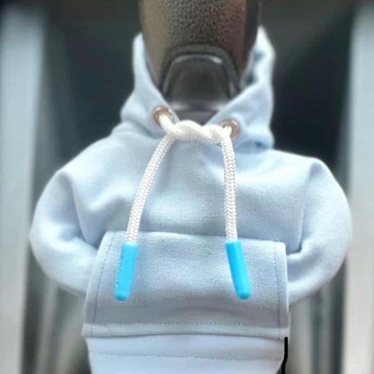 Automotive Interior Accessories Fashionable Hooded Shirt Shift Knobs Mini Hoodie Car Gear Shift Cover - V.I.P Digital Presence