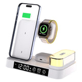 Cargador inalámbrico 3 en 1 reloj multifuncional carga inalámbrica de 25 W adecuado para carga rápida de iPhone