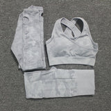 2PCS Camouflage Camo Yoga Set Sports Wear For Women Gym Fitness Clothing Booty Yoga Leggings + Sport Bra GYM Sport Suit Femme - V.I.P Digital Presence