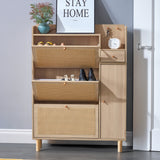 Modern minimalist storage cabinet MDF bed top cabinet Japanese rattan shoe cabinet, small home furniture - V.I.P Digital Presence