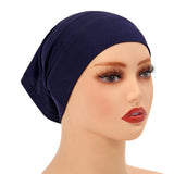 High-Quality Solid Color Silk-Cotton Lining Cap Women's Fashion Simple Versatile Wide-Brimmed Hat - V.I.P Digital Presence