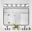 Modern 6-Light Chrome LED Vanity Mirror Light Fixture For Bathrooms And Makeup Tables - V.I.P Digital Presence