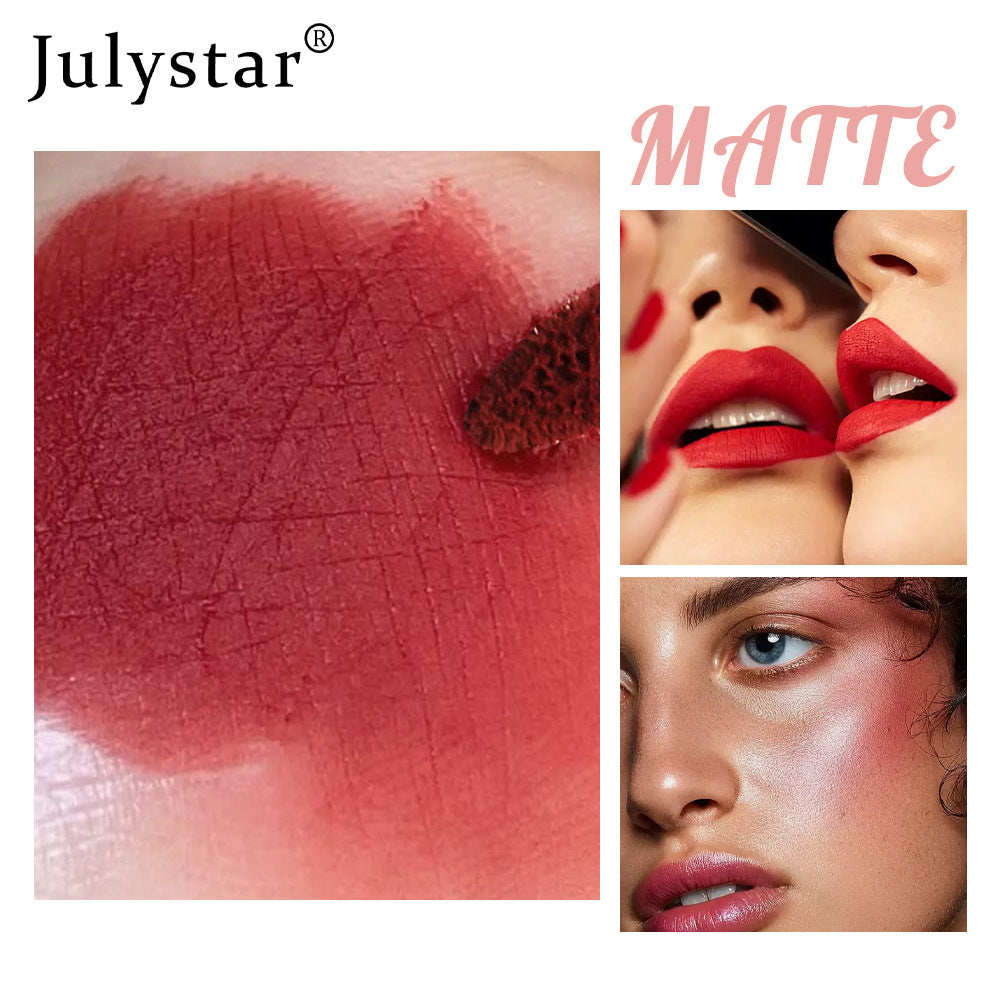 Christmas Makeup Powder Mist Matte Candy Lip Glaze Matte Long Lasting Moisturizing Liquid Lipstick - V.I.P Digital Presence