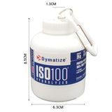 Embudo portátil para proteína en polvo, caja para suplementos deportivos y de fitness, caja para cápsulas, caja para medicamentos, lata y botella.