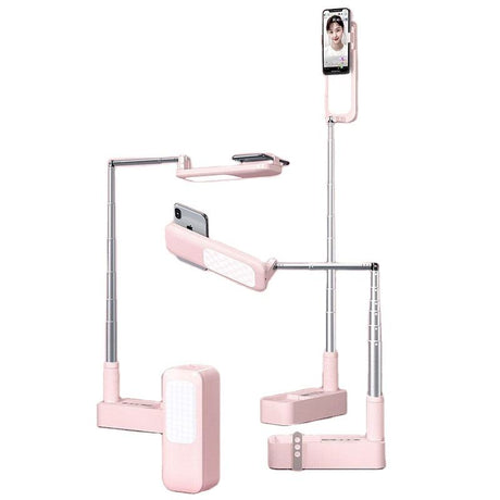 Portable Retractable Wireless Dimmable LED Selfie Fill Light Lamp For Live Video Phone Holder Stand - V.I.P Digital Presence