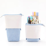 Creative Retractable pencil case school stationery Storage bag Kawaii Solid color Pen case cute pen holder gifts for kid pen bag - V.I.P Digital Presence