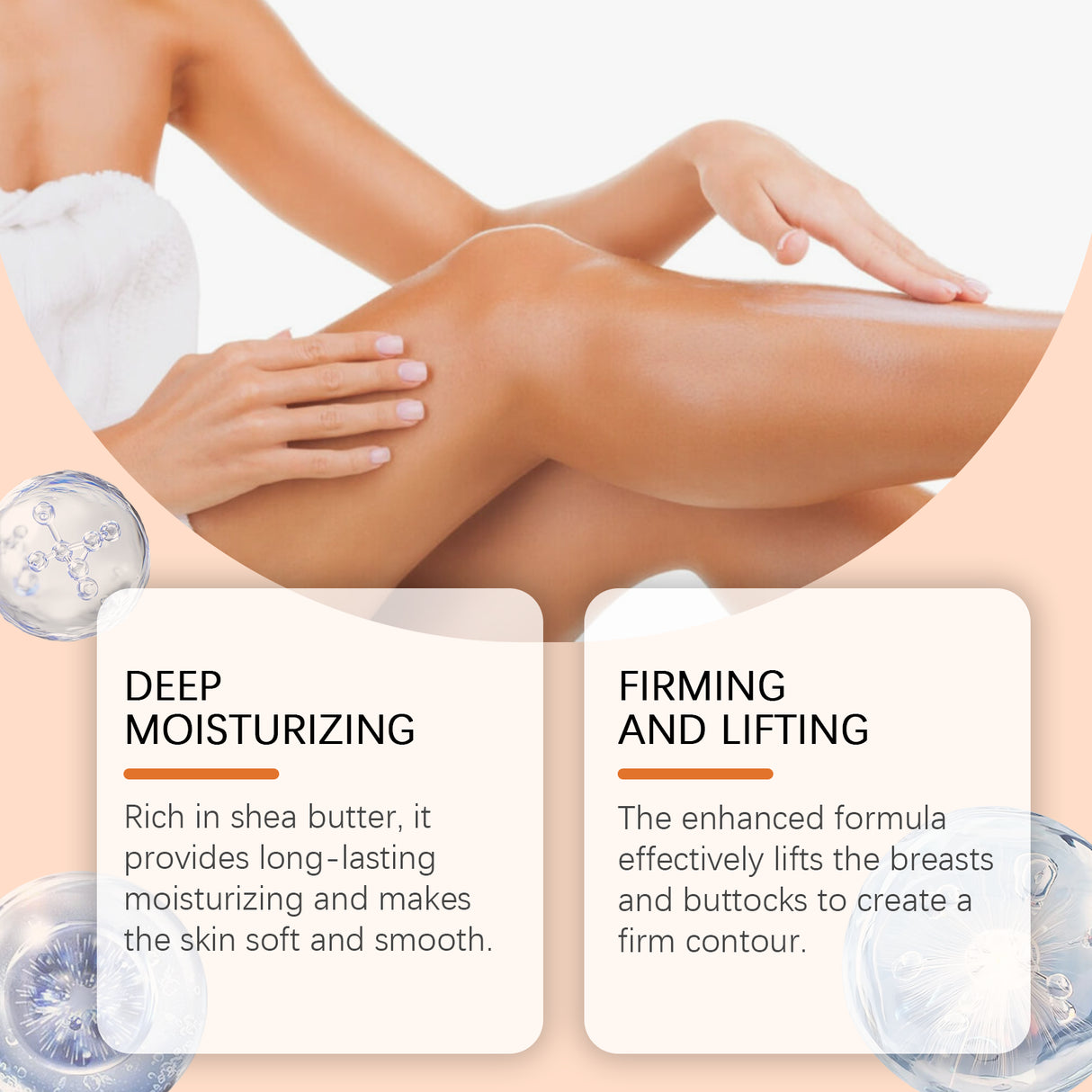 Crema Corporal Reafirmante Hidrata y Nutre la Piel con un Cuidado Hidratante Radiante, Elástico y Refrescante.