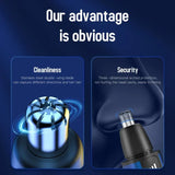 Portable LED Display Nose Hair Remover Electric Nose Hair Trimmer USB Charging Safety Face Hair Cleaning Care Kit - V.I.P Digital Presence