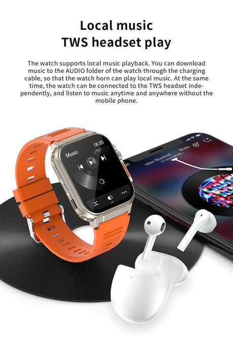 Wholesales smartwatch A70 1.96Inch full touch bt call sport watch A70 best design smart watch bands - V.I.P Digital Presence