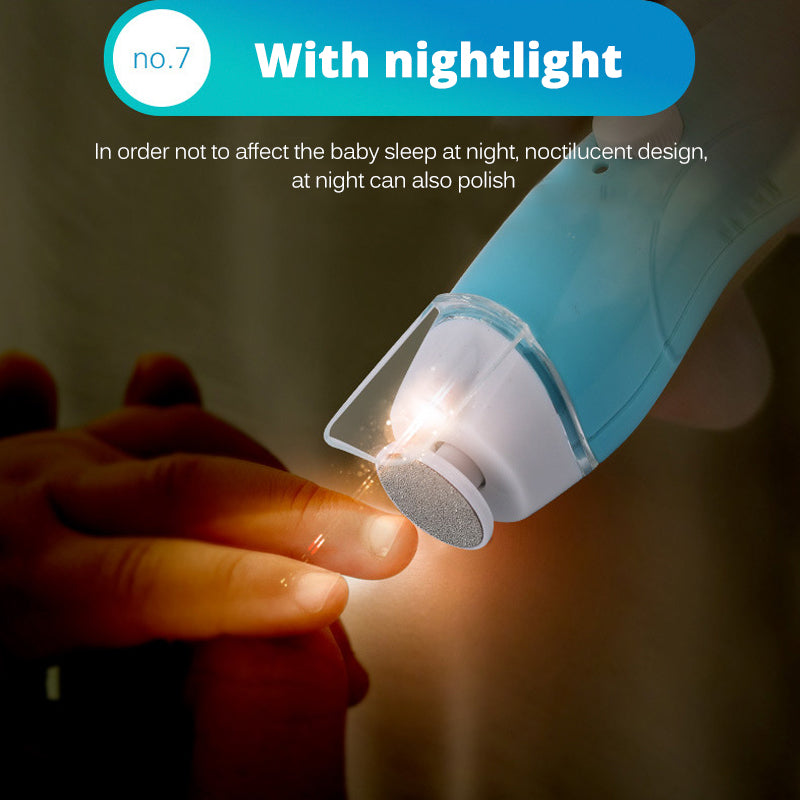 Cortauñas eléctrico para bebés con carga USB, cortauñas para bebés, cortauñas para manicura y cuidado de uñas. 