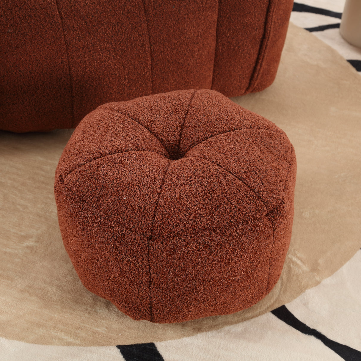 Soft Bean Bag Chair with High Resilient Foam(Chips)for living room and bedroom Comfortable Square Lazy Sofa with  Footstool - V.I.P Digital Presence
