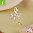 Silver Charm Original Autumn Forest Ginkgo Leaf DIY Pendant Accessories Color coded Electroplated Leaves s925 Pure Silver Beads - V.I.P Digital Presence