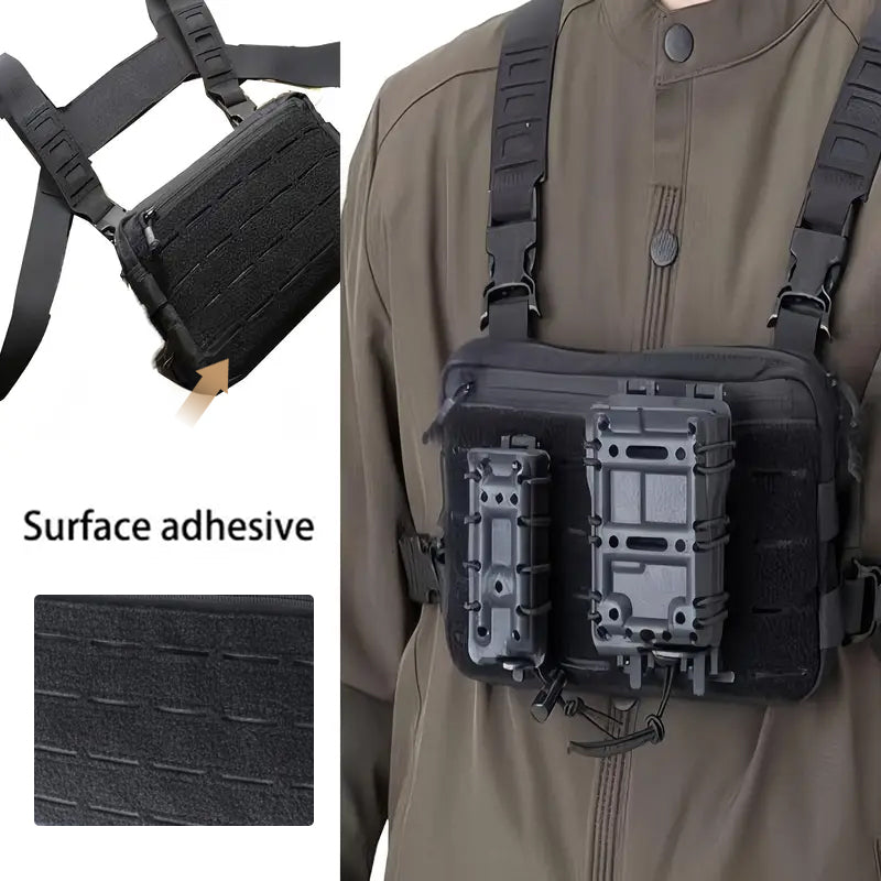 Tactical/outdoor gear: 1000D Airsoft bag, Molle vest, chest bag, camping pack, EDC hunting/hiking kit. - V.I.P Digital Presence