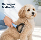 DualPaw Pet Deshedding Brush