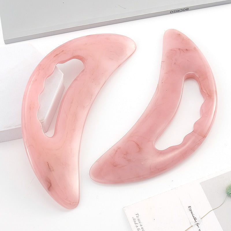 Large curved blade scraping board, resin honey wax scraping board, lazy person scraping neck and waist massager scraping piece massage board - V.I.P Digital Presence