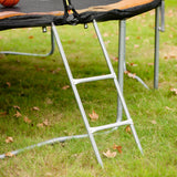 14FT Powder-coated Advanced Trampoline with Basketball Hoop Inflator and Ladder(Outer Safety Enclosure) Orange - V.I.P Digital Presence