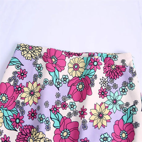 Fashionable and Sexy Women's Floral Print Skirt with Style - V.I.P Digital Presence