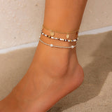 Conch Rice Bead Anklet Multi Layer Beach Foot Accessories Hot Selling Ocean Star Resort Foot Chain Set - V.I.P Digital Presence
