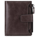 Men's short genuine leather wallet first layer cowhide Korean style fashion casual wallet driver's license wallet father's day gift - V.I.P Digital Presence