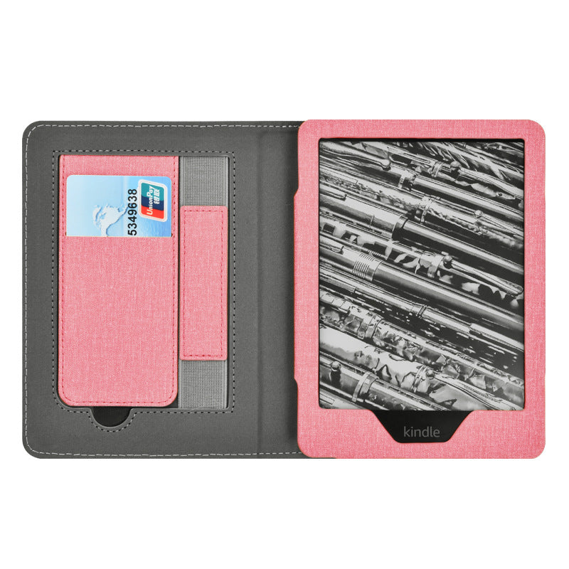 Funda protectora con patrón de tela para Kindle Paper White5 de 6,8 pulgadas y 11.º KPW5. Tarjetero de mano. 