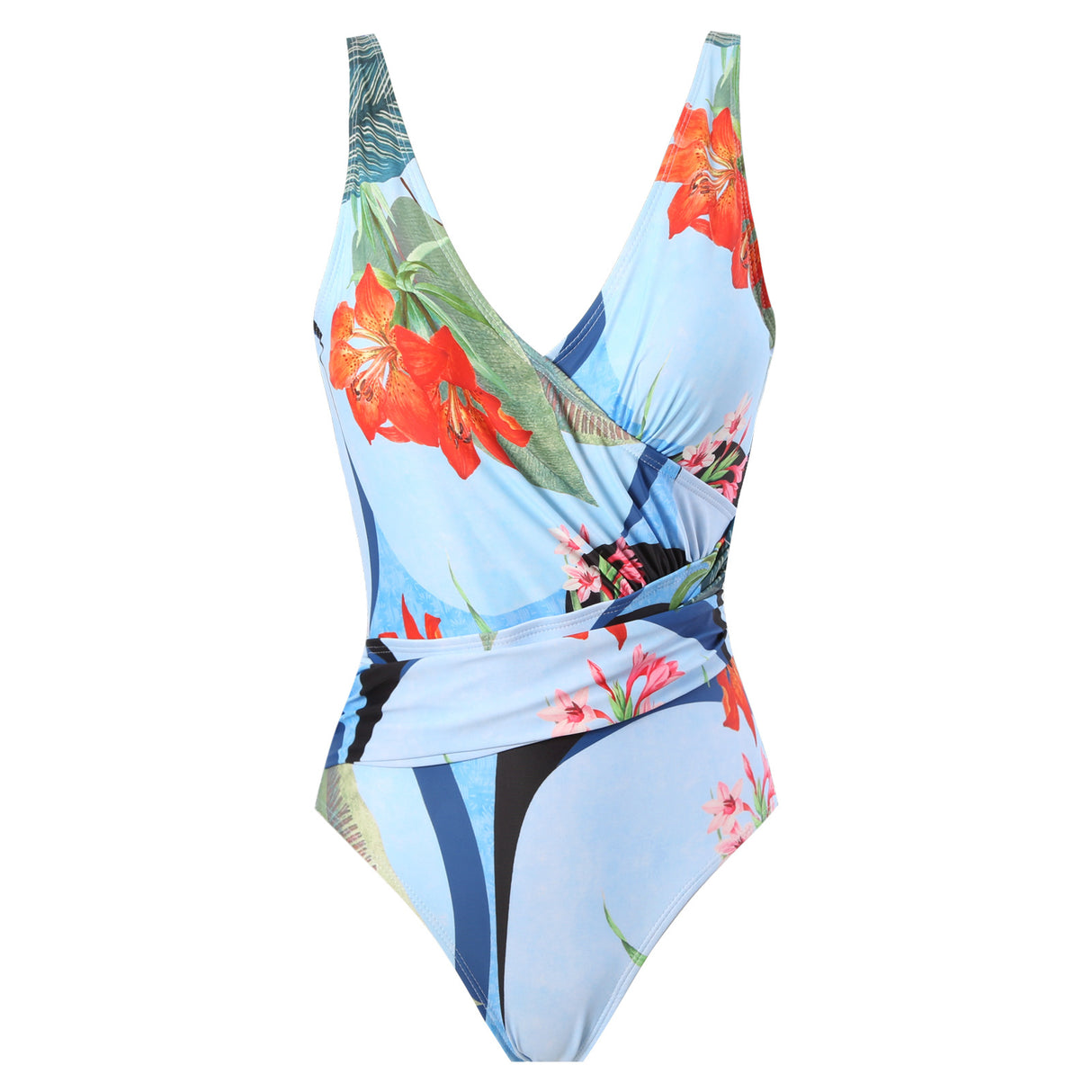 European and American conjoined vacation beach hot spring swimsuit French retro conjoined bikini - V.I.P Digital Presence