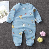 2024 Spring Autumn 0-2 Years Old Baby Romper Baby Jumpsuit Boys Girls Long-sleeved Trousers Newborn Romper Climbing Clothes - V.I.P Digital Presence