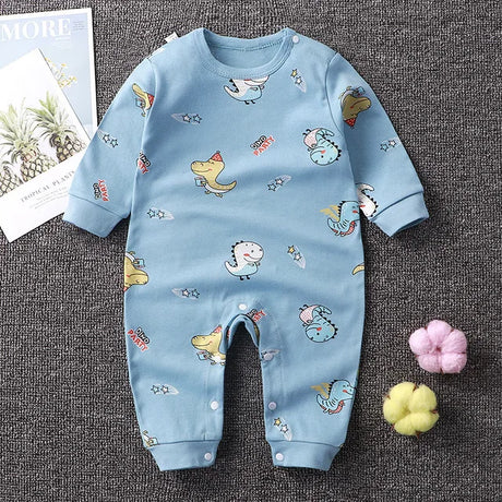2024 Spring Autumn 0-2 Years Old Baby Romper Baby Jumpsuit Boys Girls Long-sleeved Trousers Newborn Romper Climbing Clothes - V.I.P Digital Presence