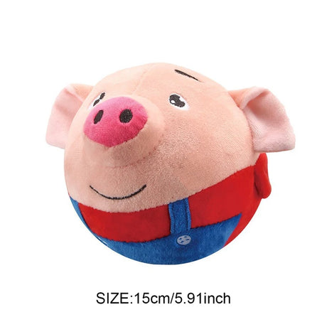 Electronic Pet Dog Toy Music Vibration Bouncing Ball Bite Puppy Ball Active Moving Pet Plush Sing Dog Chewing Squeaker Dog Toy - V.I.P Digital Presence
