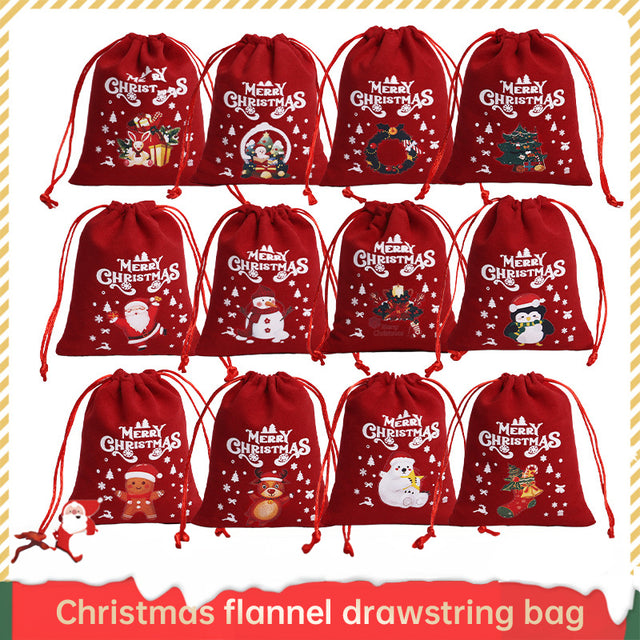 Christmas Gift Velvet/linen Drawstring Bags Bracelet Jewelry Candy Packaging Bags - V.I.P Digital Presence