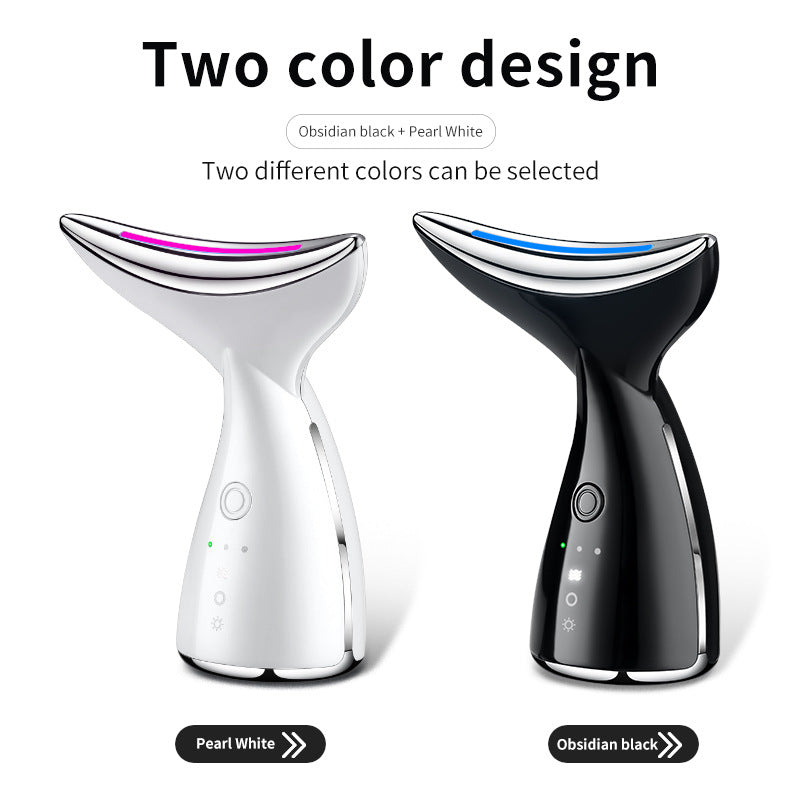 Neck Beautifying Instrument Fishtail Neck Massage To Remove Fine Lines With Color Light Micro Current Can Heat Swan Neck Electric Massage - V.I.P Digital Presence