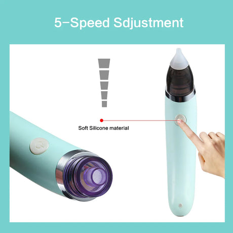 Baby Nasal Aspirator Electric Safe Hygienic Nose Cleaner With 2 Sizes Of Nose Tips And Oral Snot Sucker - V.I.P Digital Presence