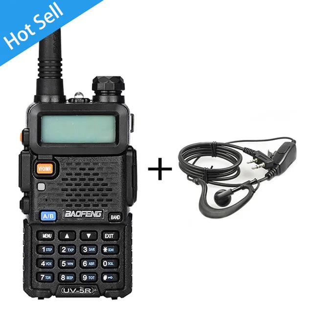 BaoFeng UV-5R Walkie Talkie Professional CB Radio Baofeng UV5R Transceiver 128CH 5W VHF&UHF Handheld UV 5R For Hunting Radio - V.I.P Digital Presence