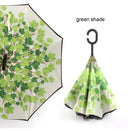 C Handle Windproof Reverse Folding Umbrella Man Women Sun Rain Car Inverted Umbrellas - V.I.P Digital Presence