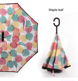 C Handle Windproof Reverse Folding Umbrella Man Women Sun Rain Car Inverted Umbrellas - V.I.P Digital Presence
