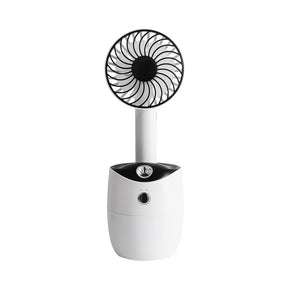New Rotary Spray Fan USB Rechargeable Mini Humidifier Portable Silent Shaking Head Fan - V.I.P Digital Presence