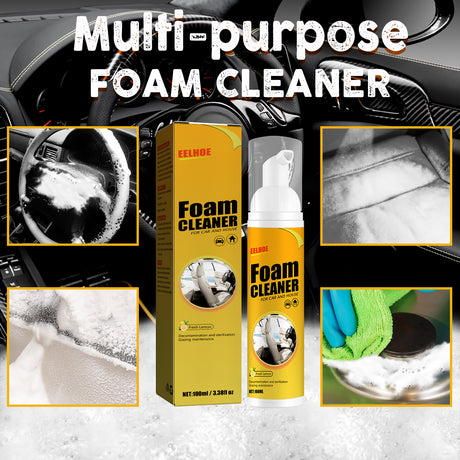 Automotive Steering Wheel Foam Cleaner, Leather Seat Supplies Decontamination Multi-Functional Interior Cleaner - V.I.P Digital Presence