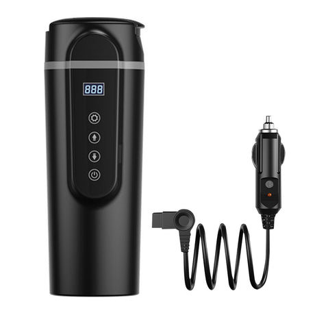 12V/24V 70W-100W Car Heating Cup 420ml Car Heated Smart Mug With Temperature Control Cigarette Lighter Car Kettle Water Heater - V.I.P Digital Presence