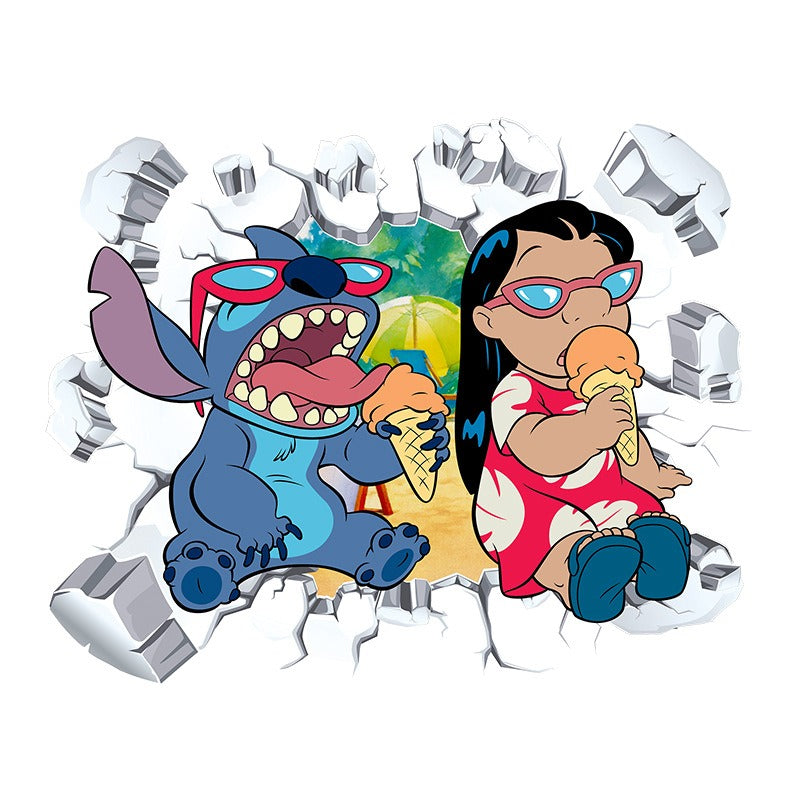 StarCraft Baby Stitch Wall Sticker Self Adhesive Picture Back Adhesive Cartoon Sticker Bedroom Dormitory Bedhead Wall Wallpaper - V.I.P Digital Presence