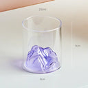 Small Transparent Glass Coffee Cup Mountain Glass Whisky Heat Resistant Tea Drink Milk Juice Cup Cups Drinking Glasses - V.I.P Digital Presence