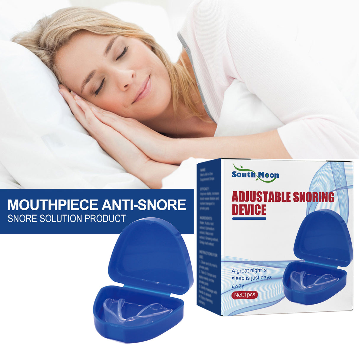 Adjustable Snoring Device, Correction At Night Help Sleep Cleaning Nasal Breathing Care Snore Stop Device - V.I.P Digital Presence