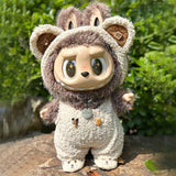 Clothing with 58cm LABUBU Design ZIMOMO Doll Clothes Rubber LABUBU Plush Toy Clothing Cute
