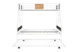 Metal Twin over Full Bunk Bed with Trundle - V.I.P Digital Presence