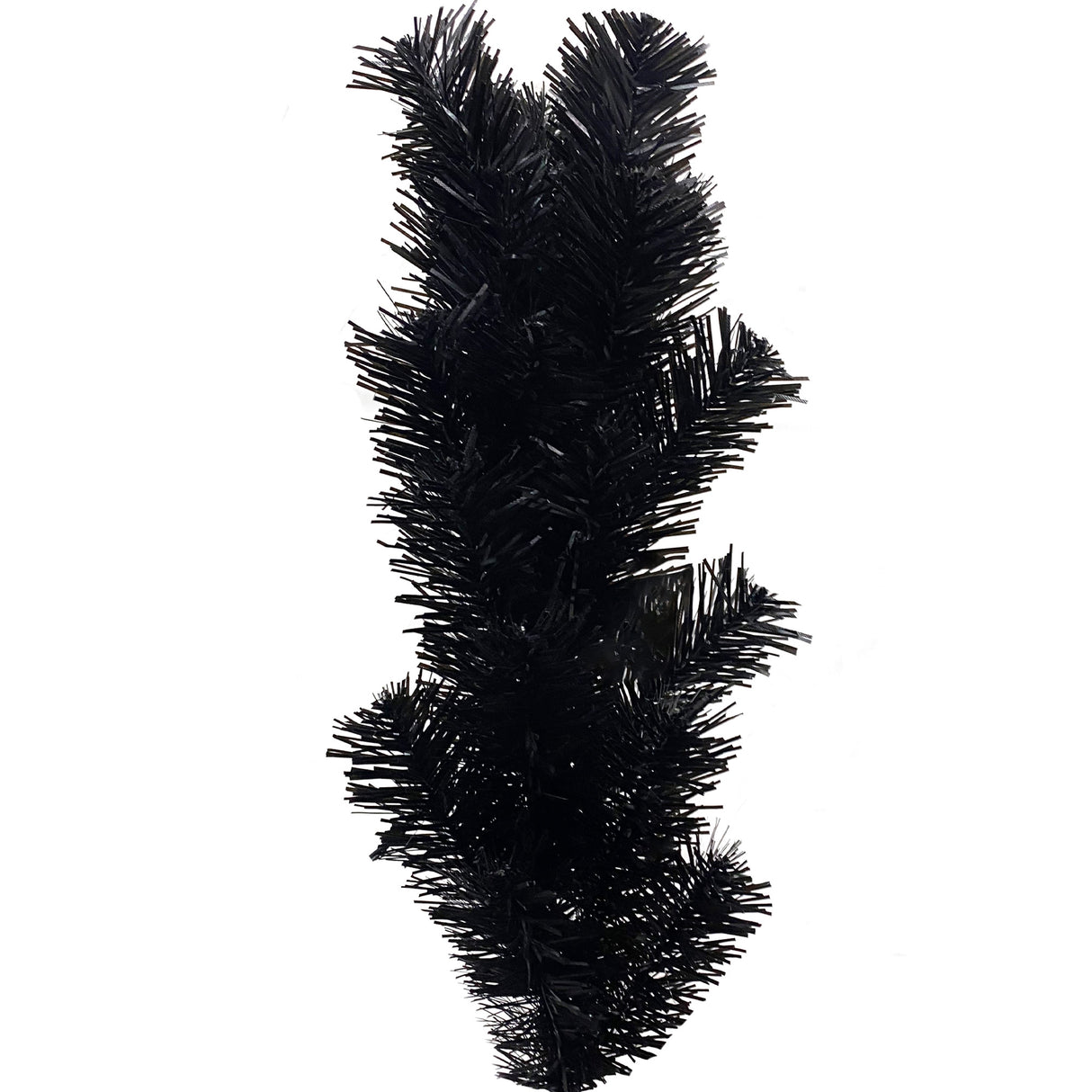 6FT artificial fir curved top Halloween tree, with 1080 lush branch tips and 300 LED lights in a Christmas and Halloween style - V.I.P Digital Presence